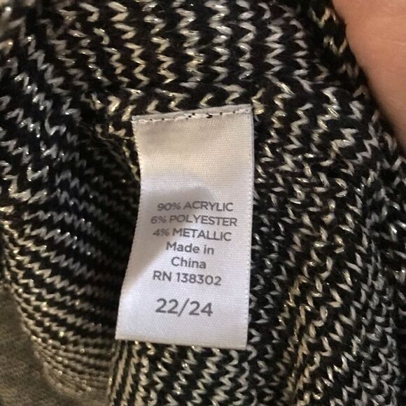 Avenue metallic beaded open cardigan 22/24 - Picture 4 of 5